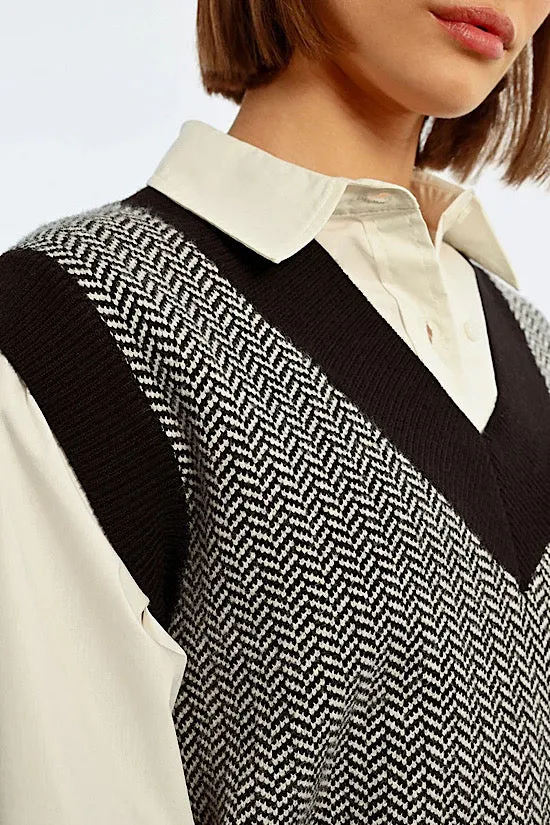 FINAL SALE: MB Sleeveless Knit Sweater