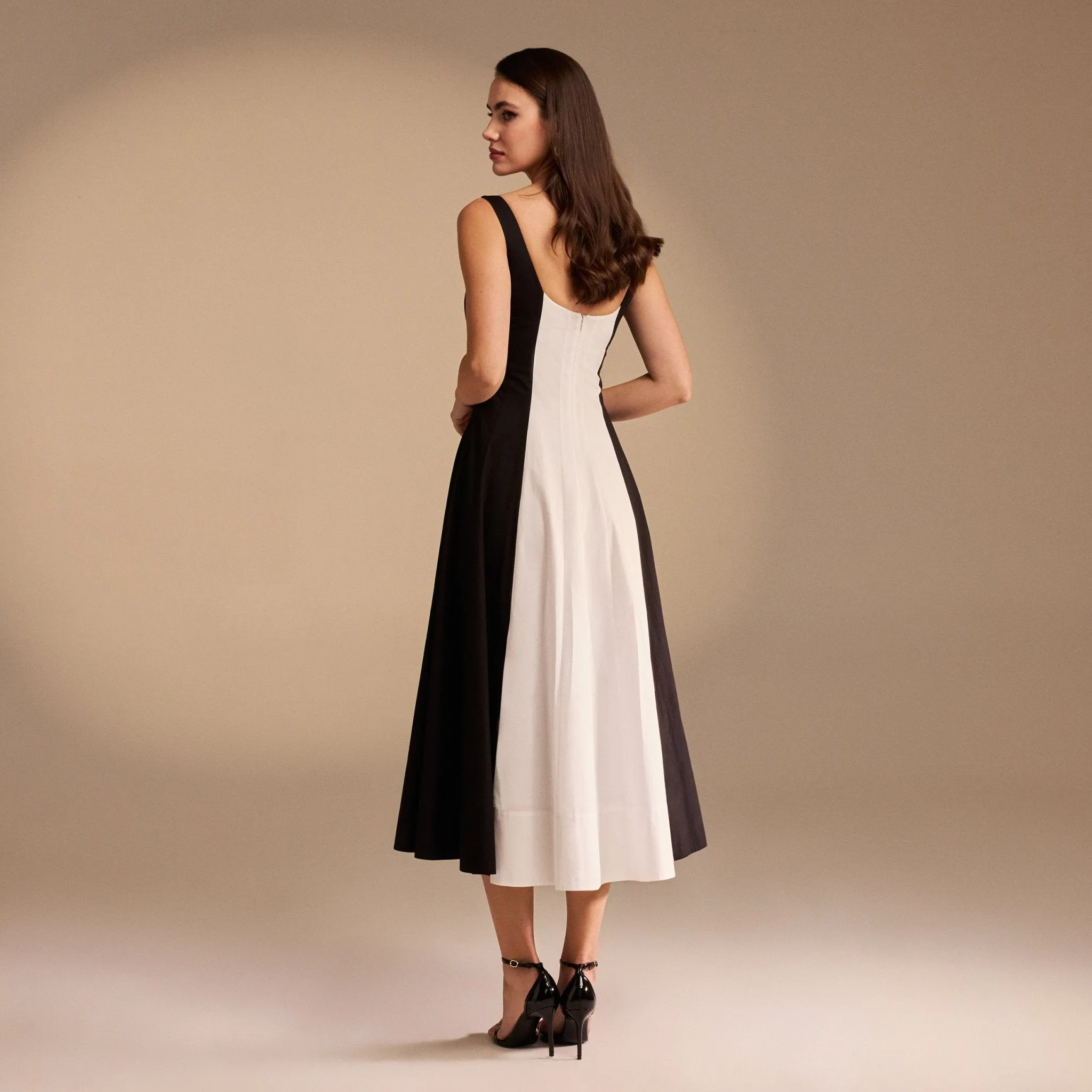 Fitted Waist midi A-line dress