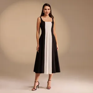 Fitted Waist midi A-line dress