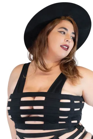 Five and Diamond Deluxe Cage Bra - cotton