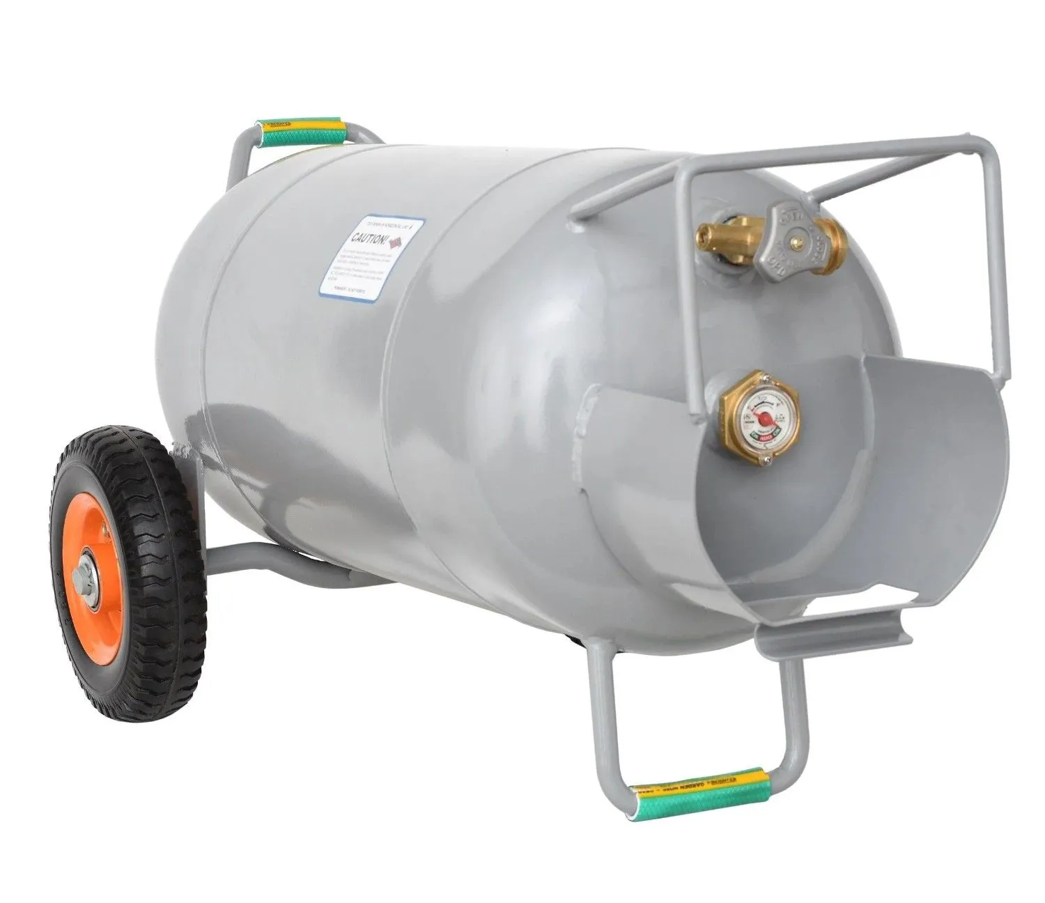Flame King 40lb Horizontal & Vertical Propane Cylinder with OPD & Wheels