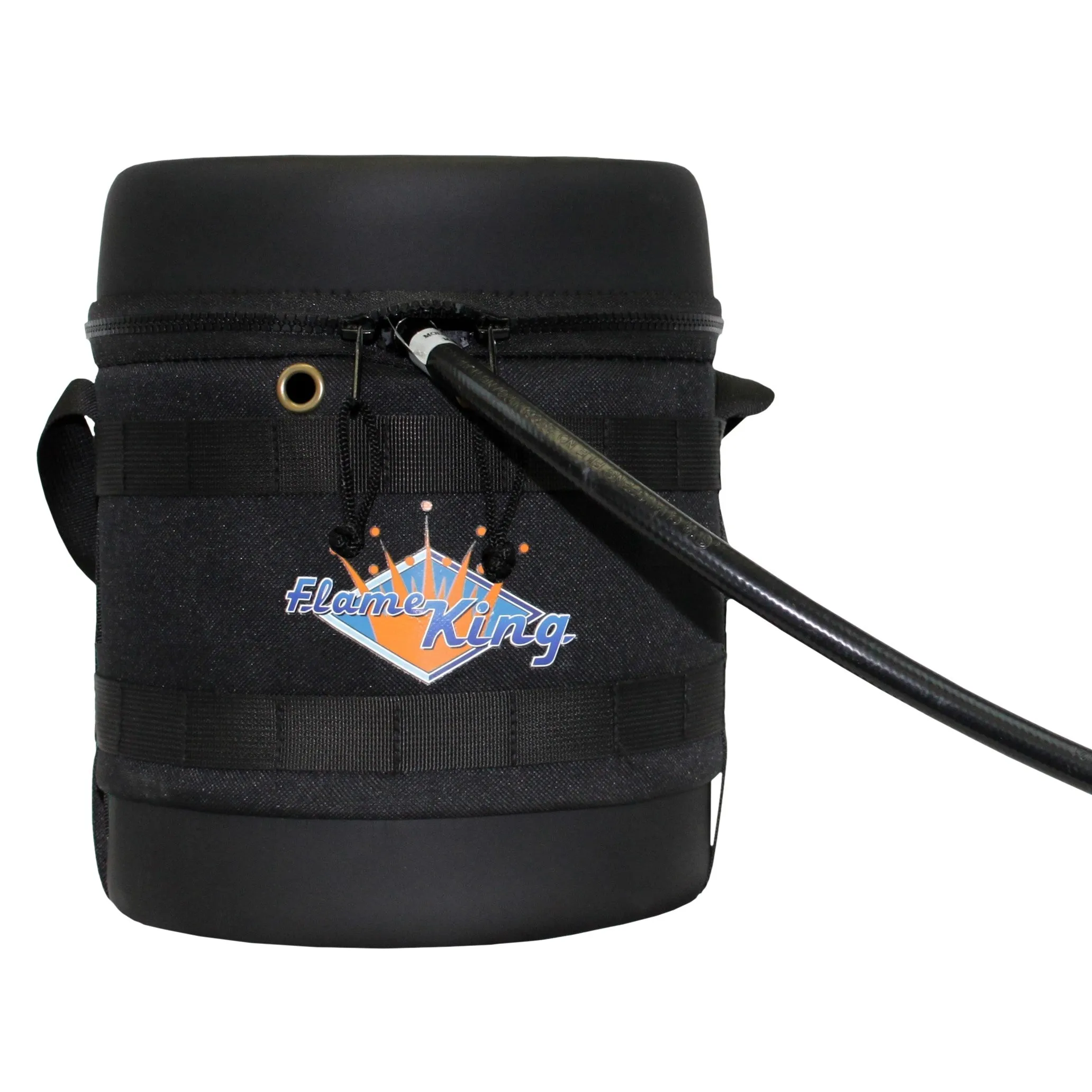 Flame King Propane Gas Hauler Kit 3lb Propane Tank, Adapter Hose and Insulated Protective Carry Case