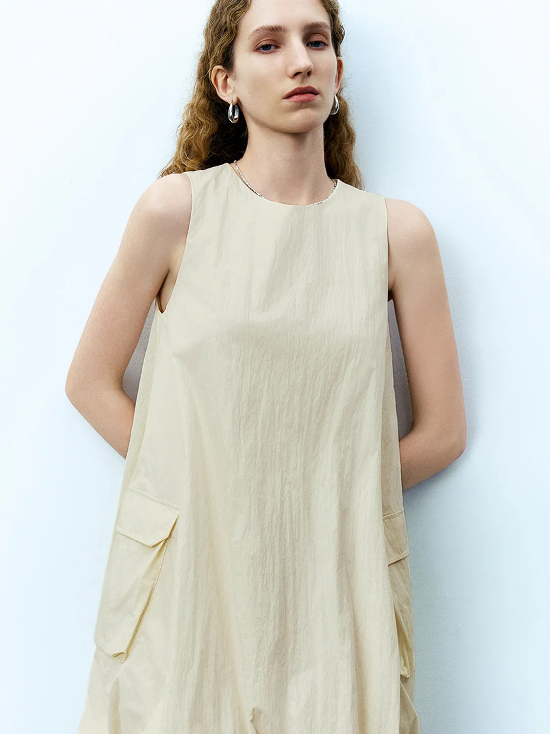 Flap Pocket A-Line Dresses