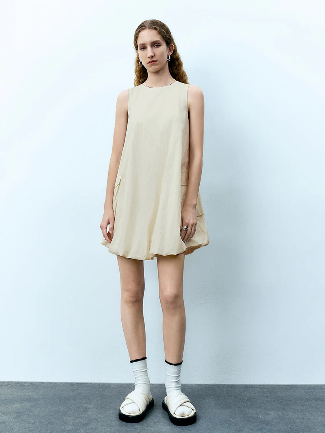 Flap Pocket A-Line Dresses