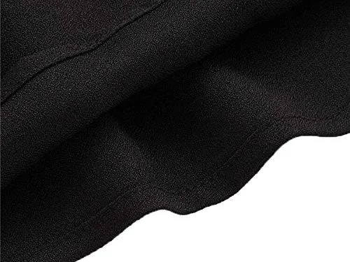 Floerns Women's Pearl Mesh Sheer Tops