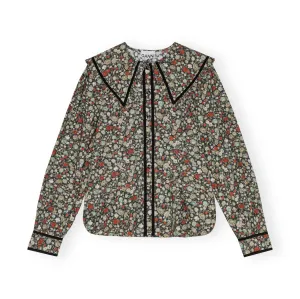FLORAL PRINTED COTTON SHIRT