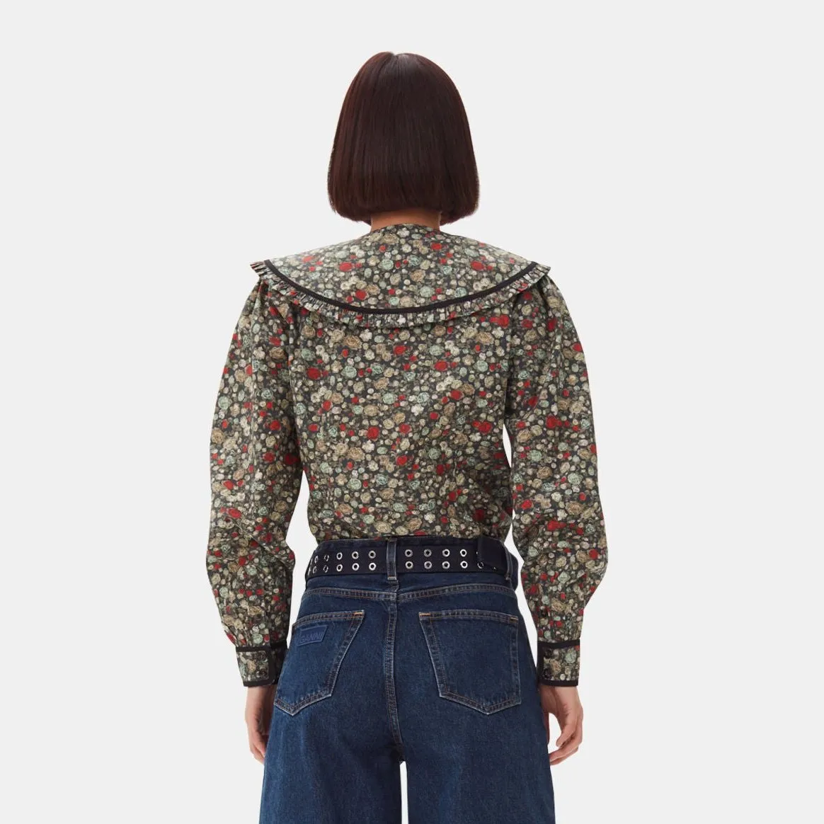 FLORAL PRINTED COTTON SHIRT