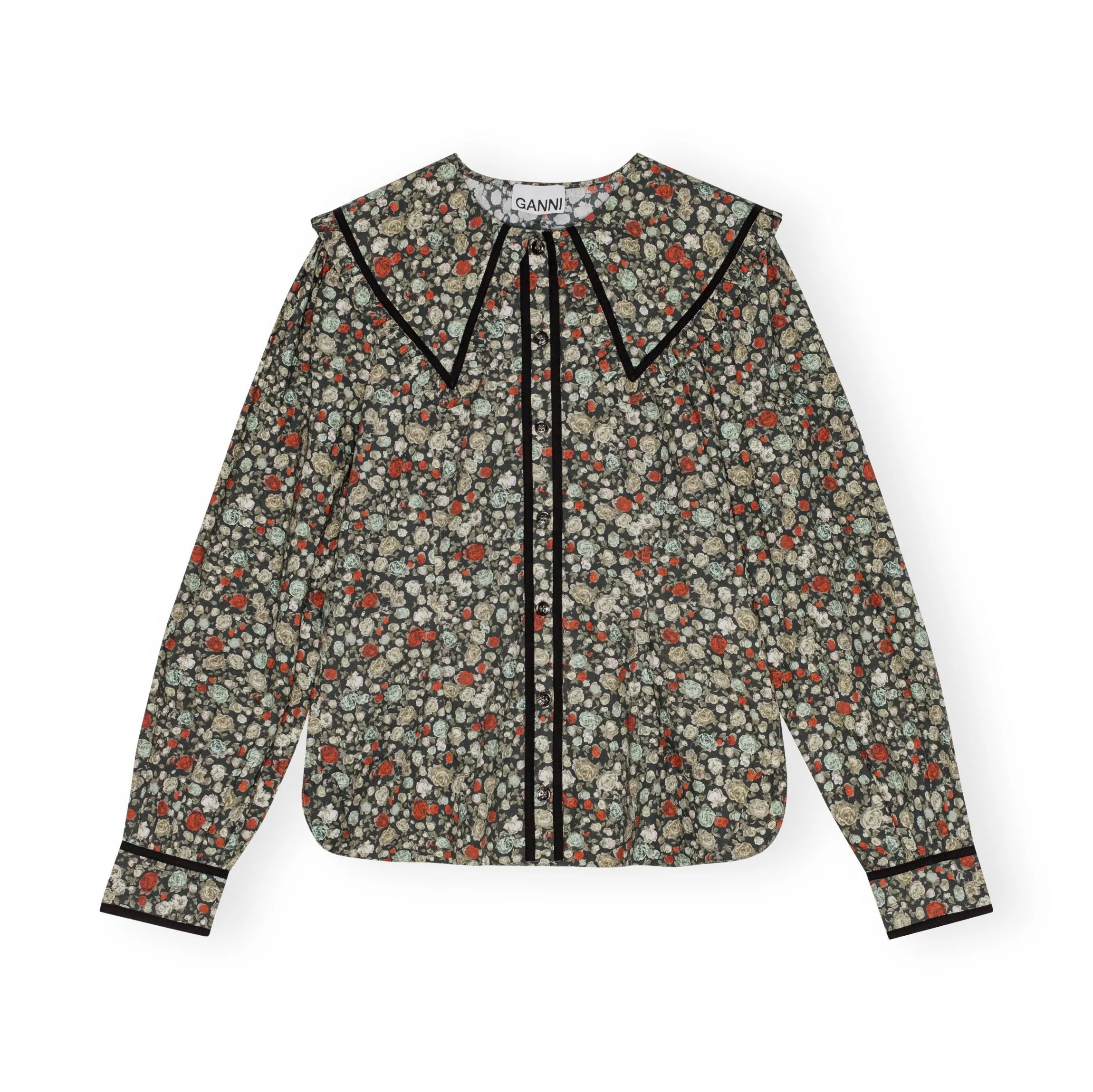 FLORAL PRINTED COTTON SHIRT