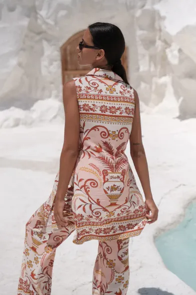 Florencia The Label Verona Sleeveless Shirt | Briscola Motif