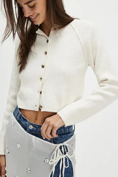 Free People Sydney Shrunken Cardigan