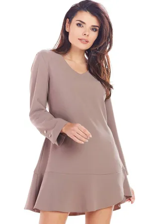 Frilled A-Line Mini Dress