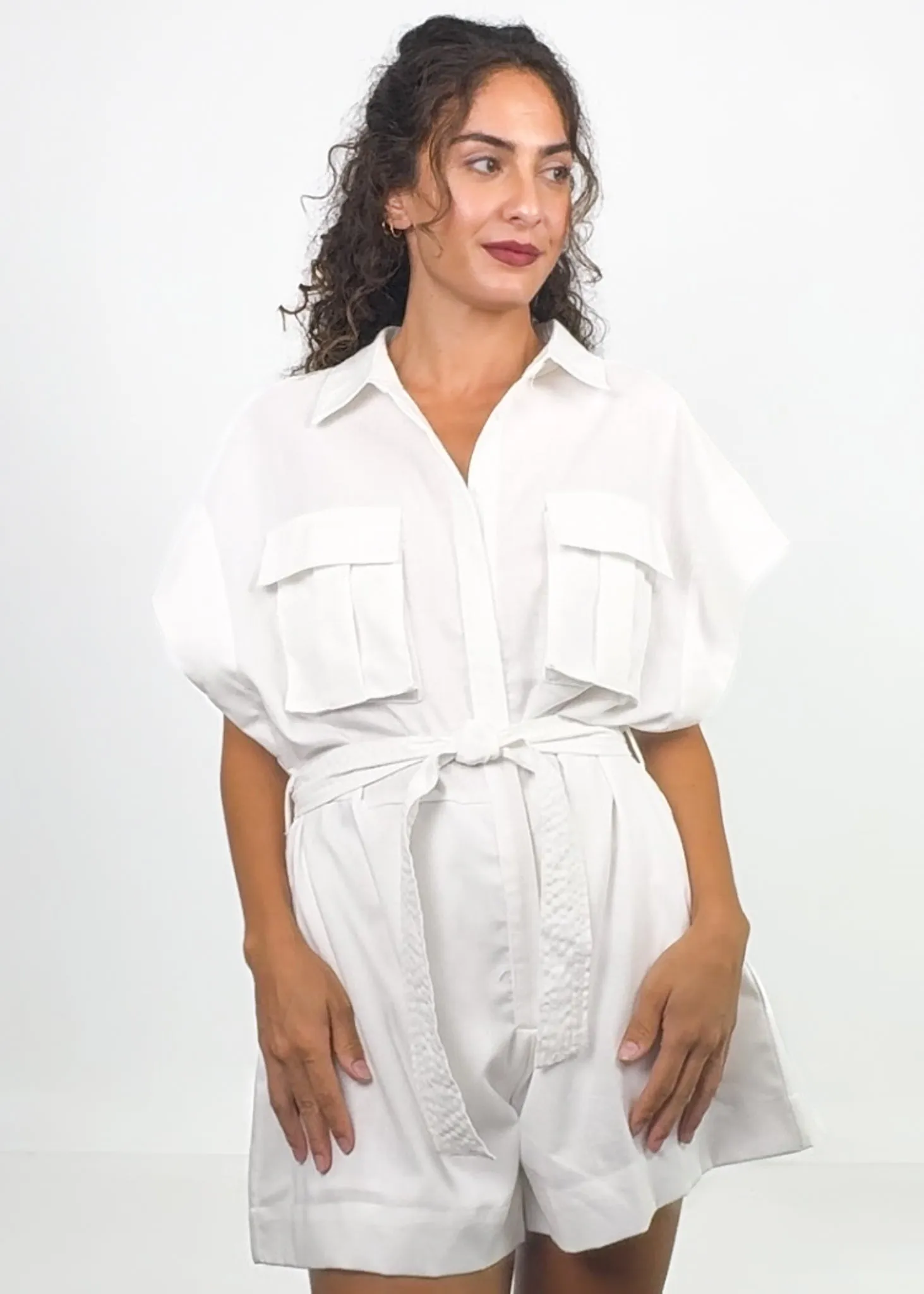 GAZELLE PLAYSUIT - WHITE