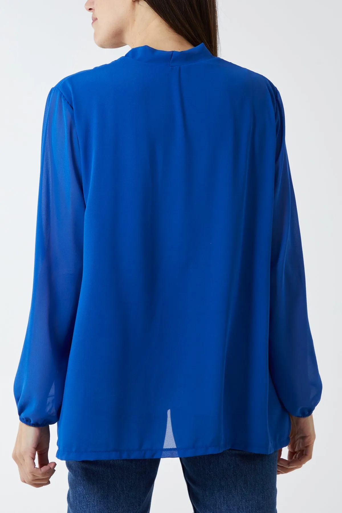 Gold Button Detail Blouse