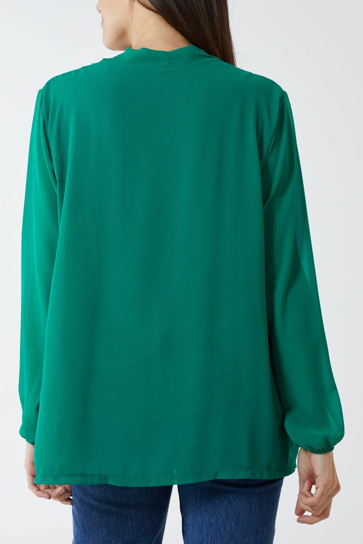 Gold Button Detail Blouse