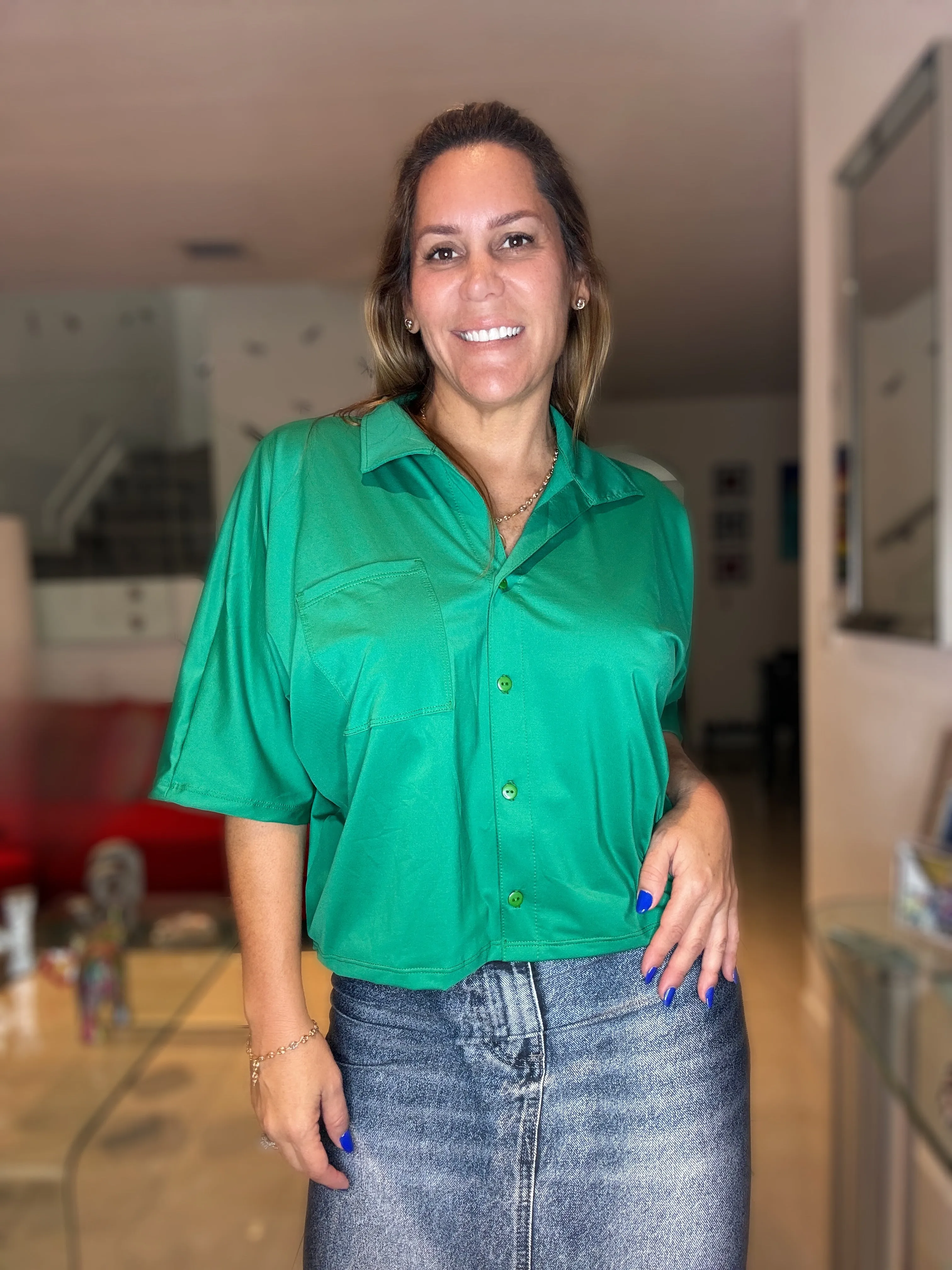 Green  Basic Thsirt