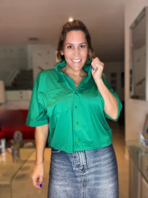 Green  Basic Thsirt