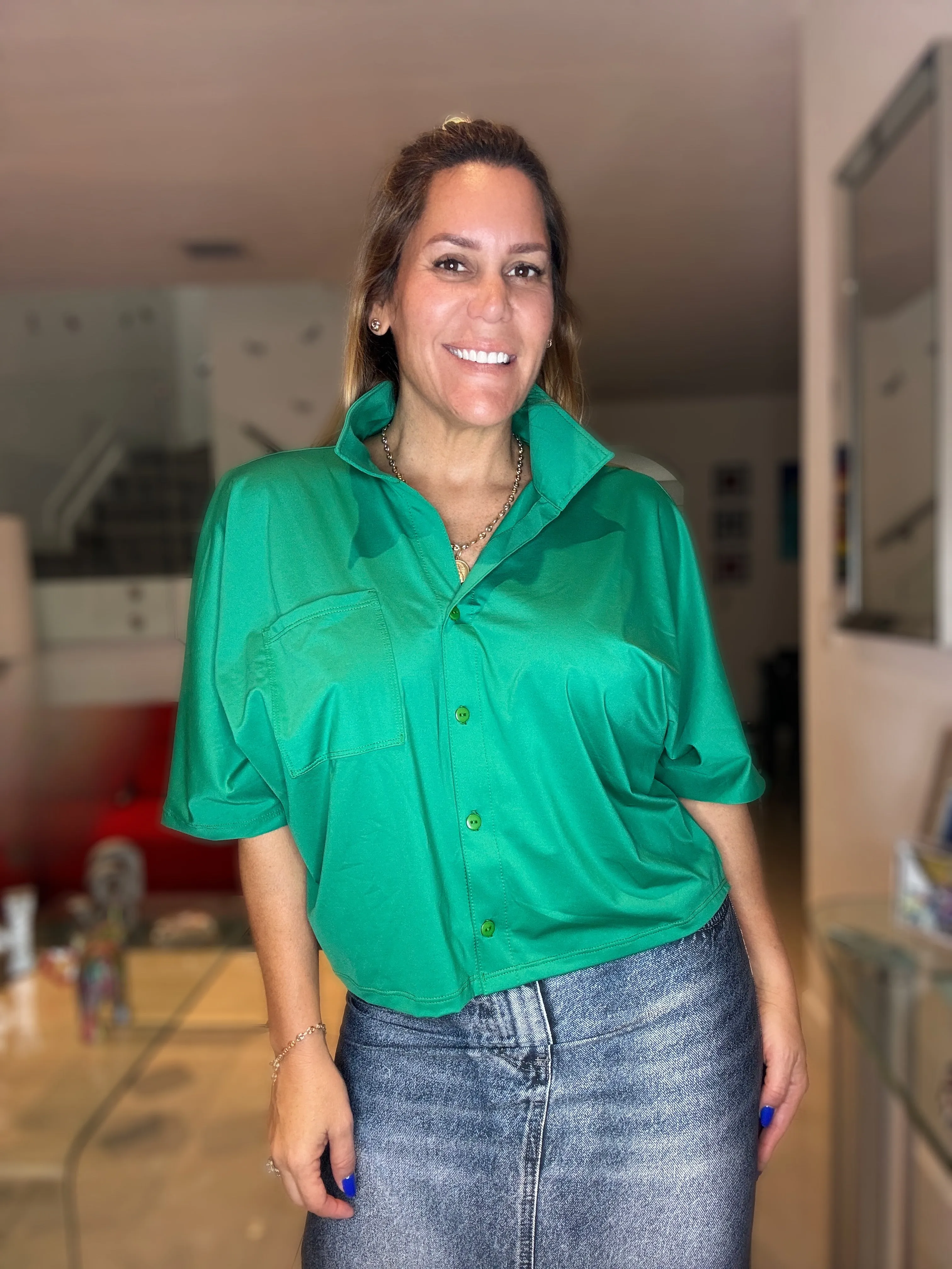 Green  Basic Thsirt