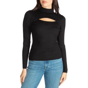 Guess Women's LS Rib Cutout Clarita Sweater