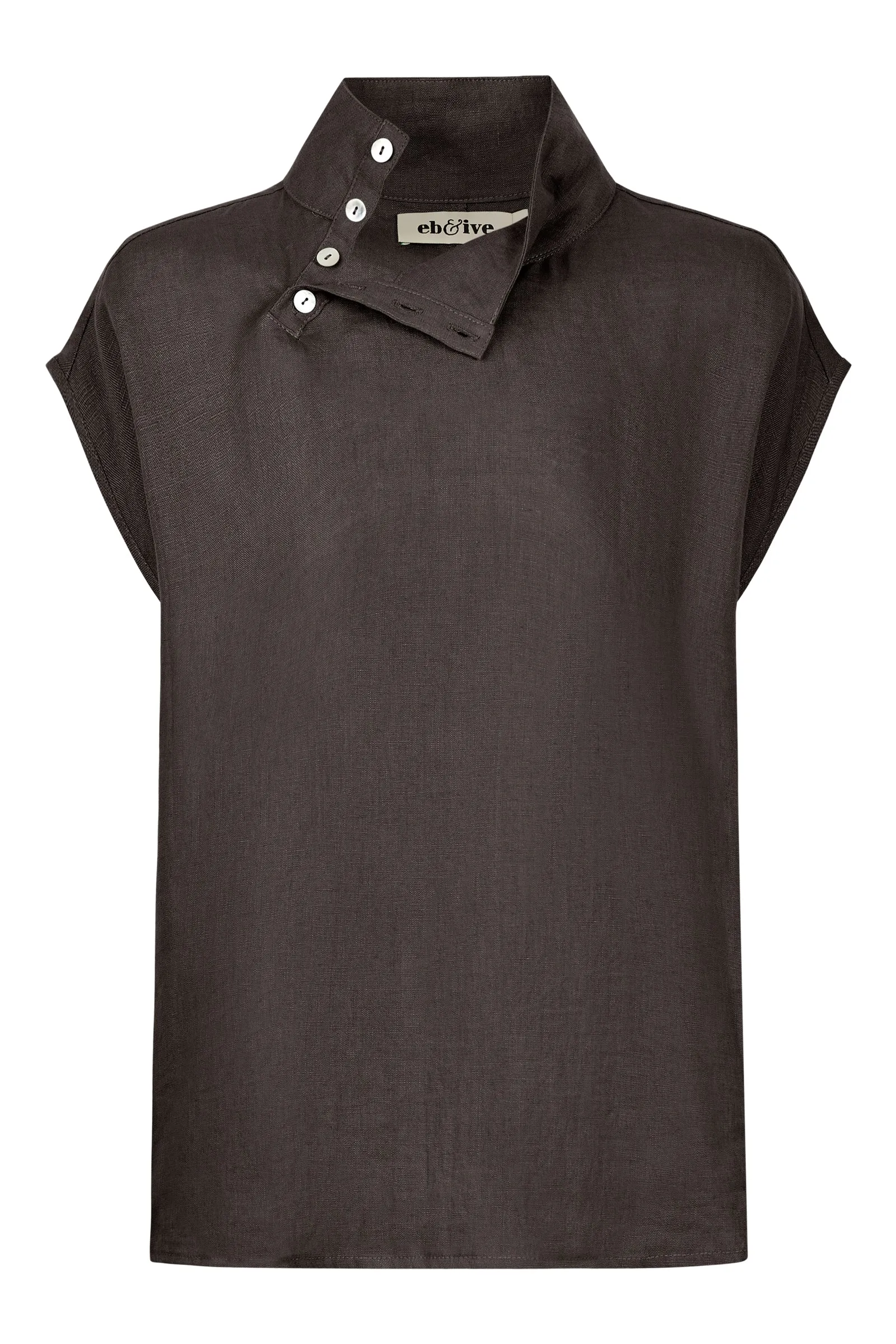 Halcyon Button Top - Oyster