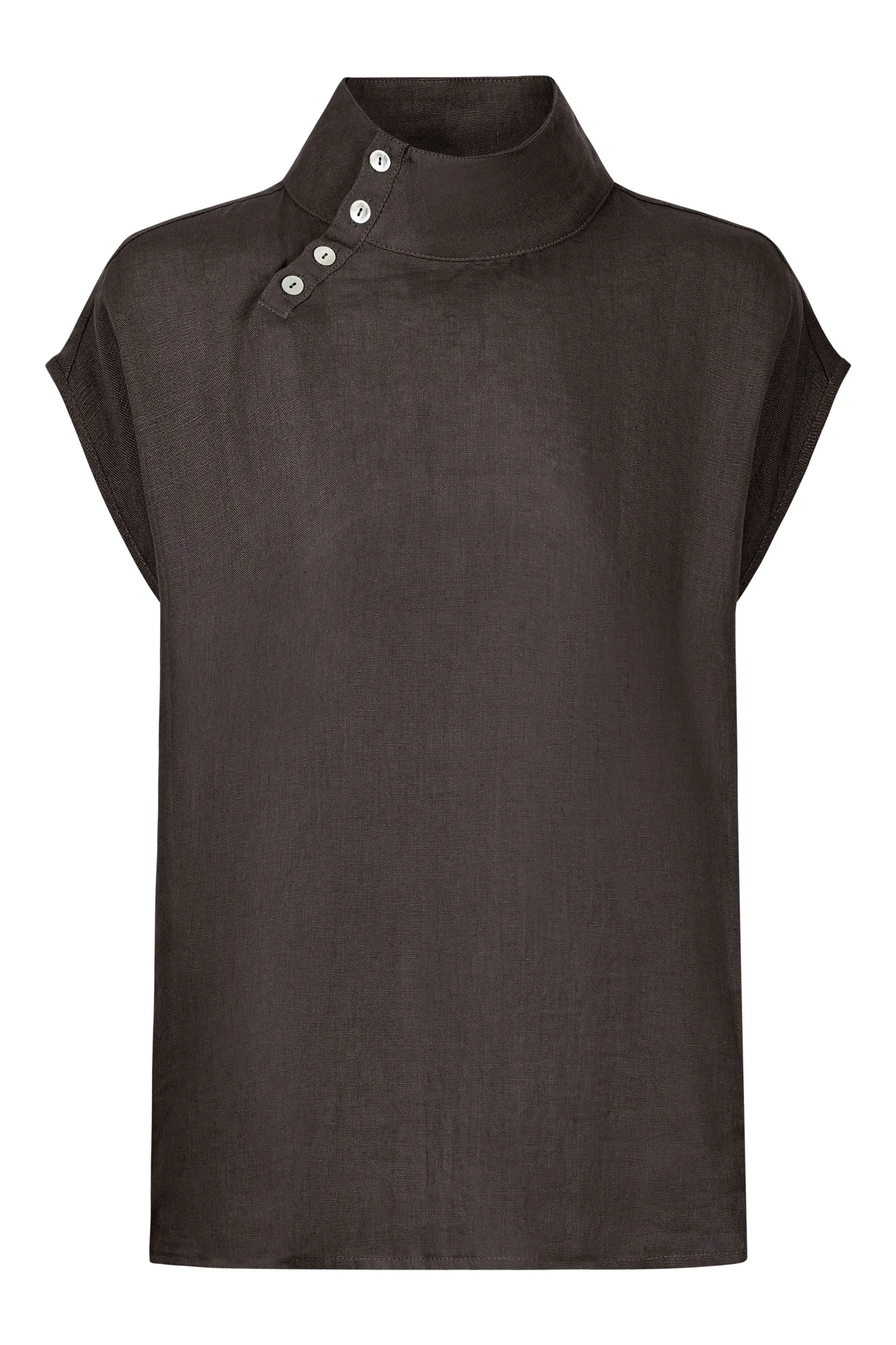 Halcyon Button Top - Oyster