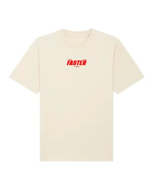 Harder better faster stronger oversized unisex cycling T-shirt (natural)
