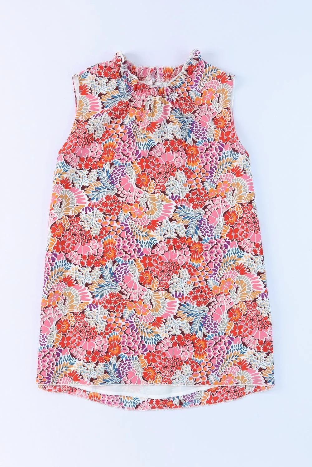 Hazel Blues® |  Floral Mock Neck Tank Top