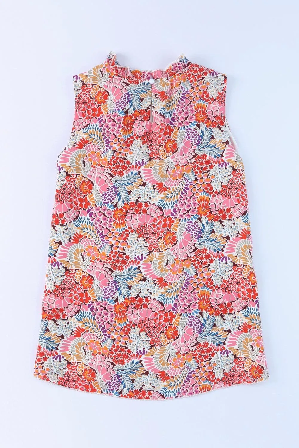 Hazel Blues® |  Floral Mock Neck Tank Top