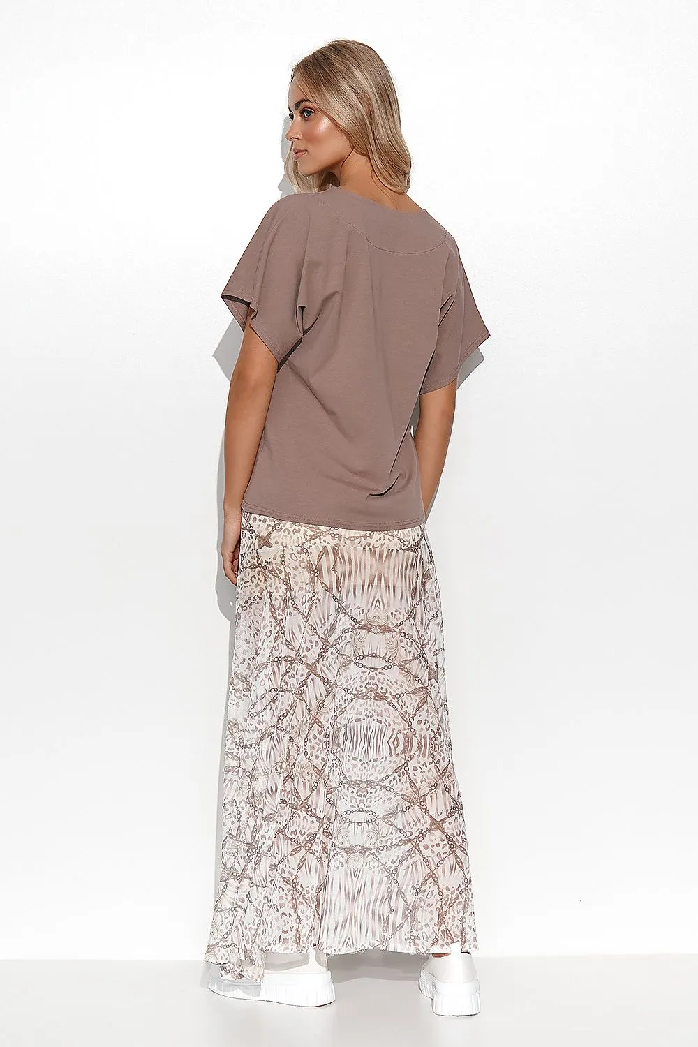 Heart Neck Loose-Fit Blouse
