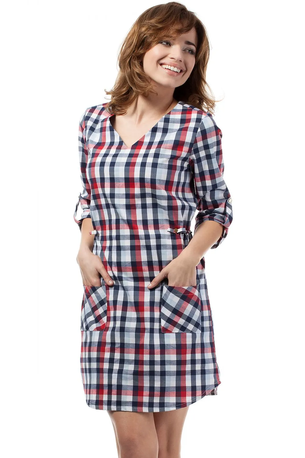 Heart Neckline A-Line Dress
