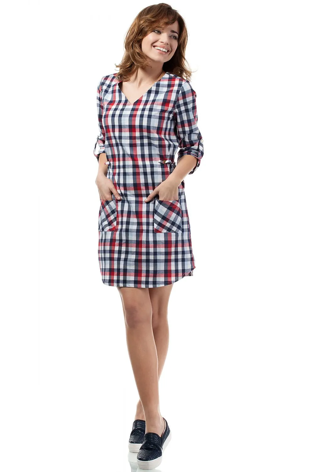 Heart Neckline A-Line Dress
