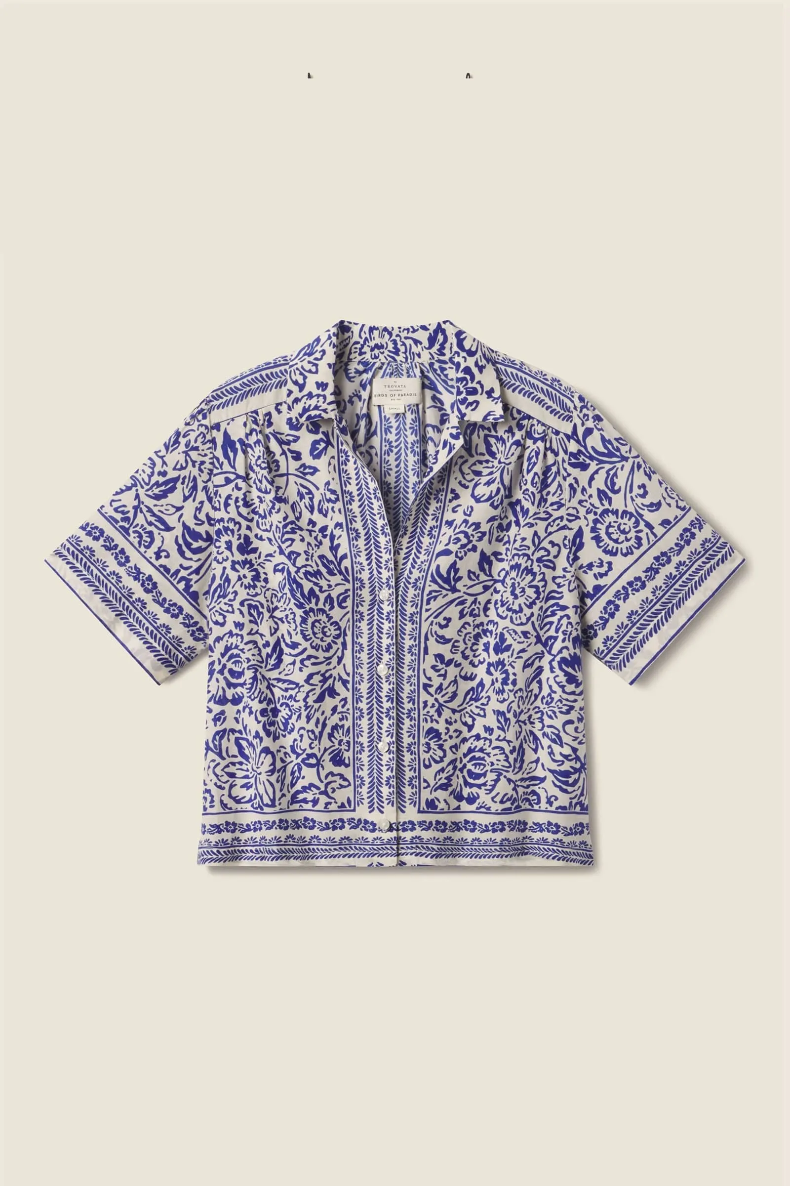 Helene Blouse in Hydra Border
