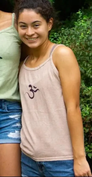 Hemp Organic Cotton Tank Top Om Symbol