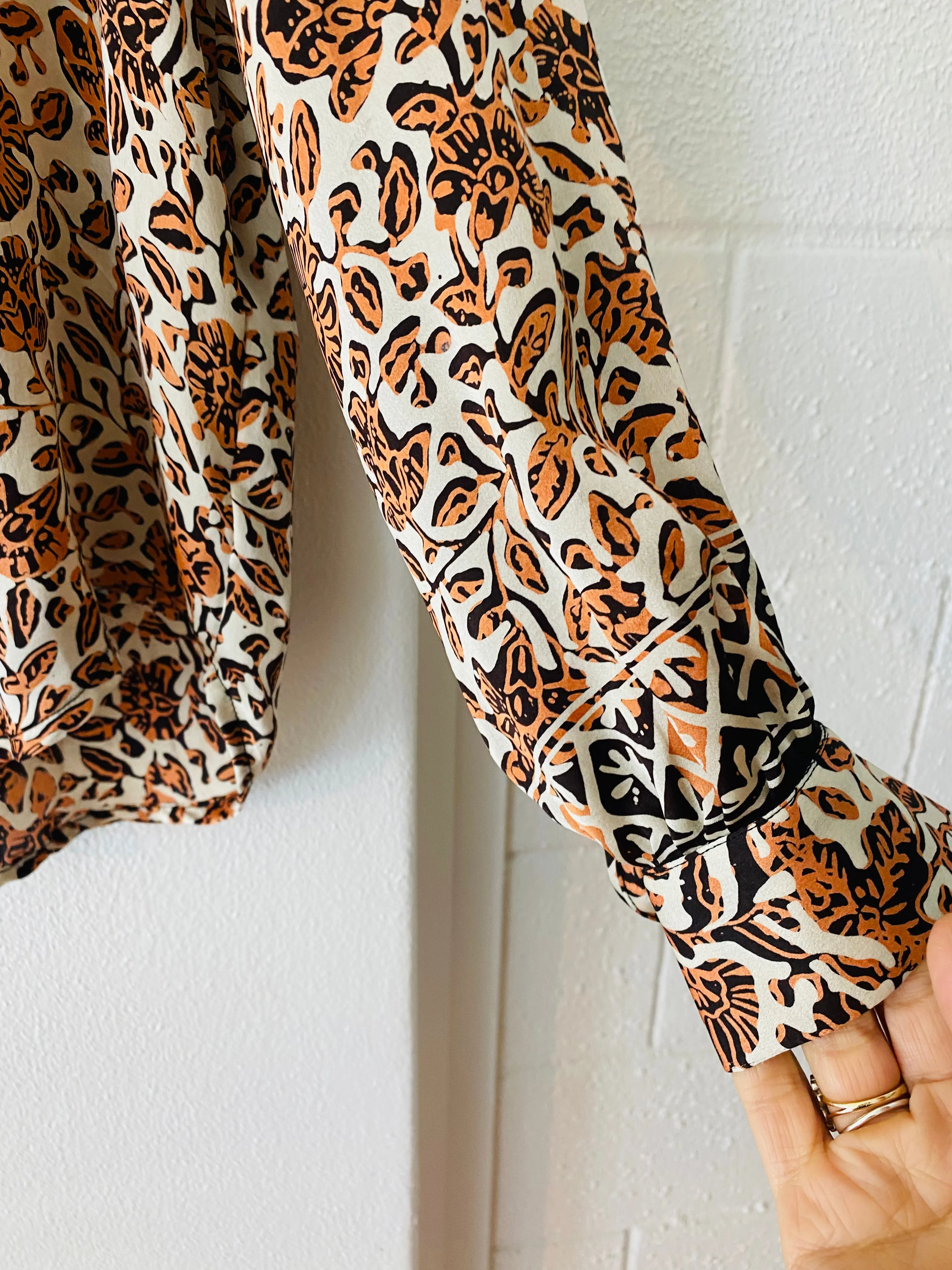 HOTEL The Fleurs Silk Blouse in Sunkiss