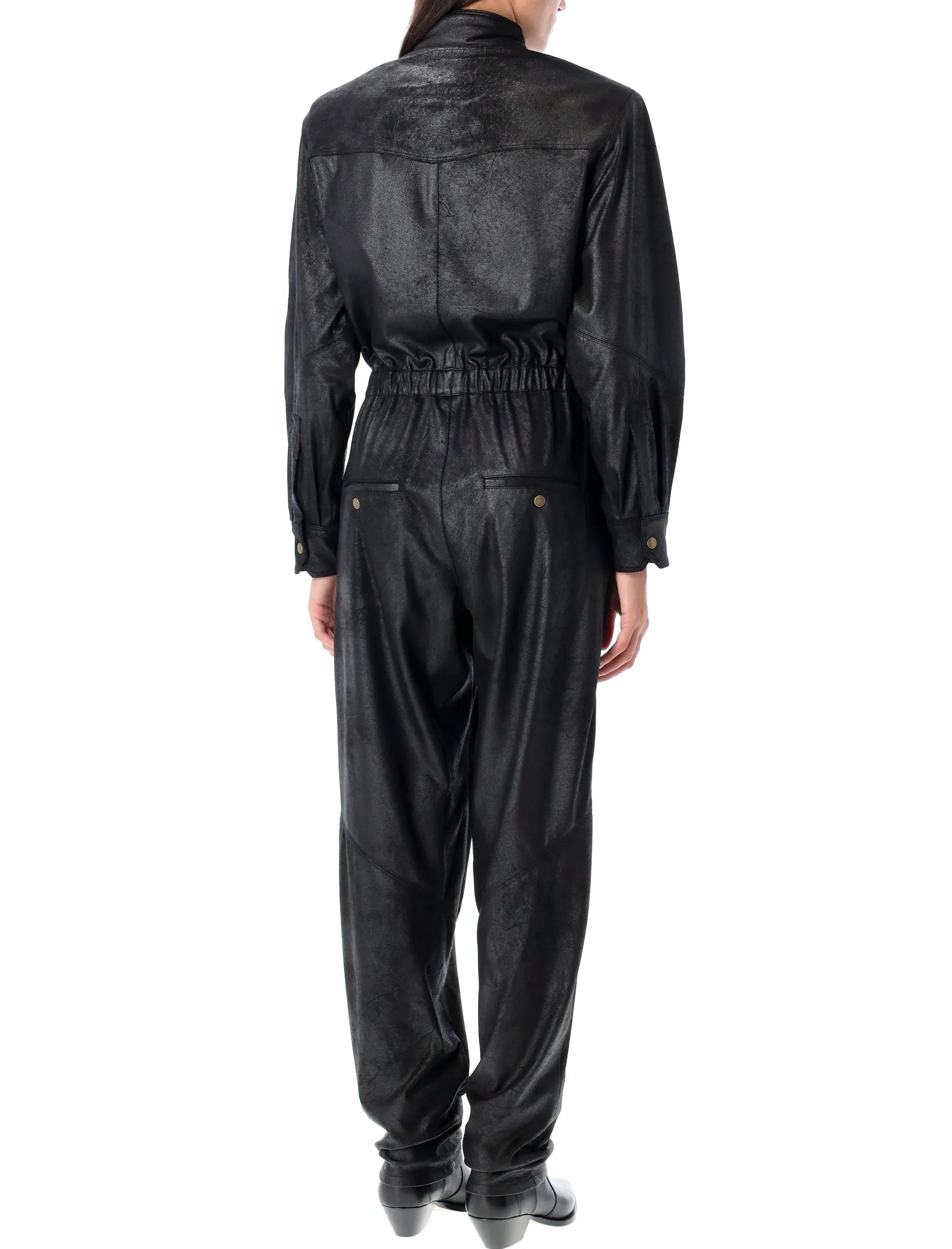 ISABEL MARANT Women's V-Neck Loose Fit Jumpsuit - Size 36