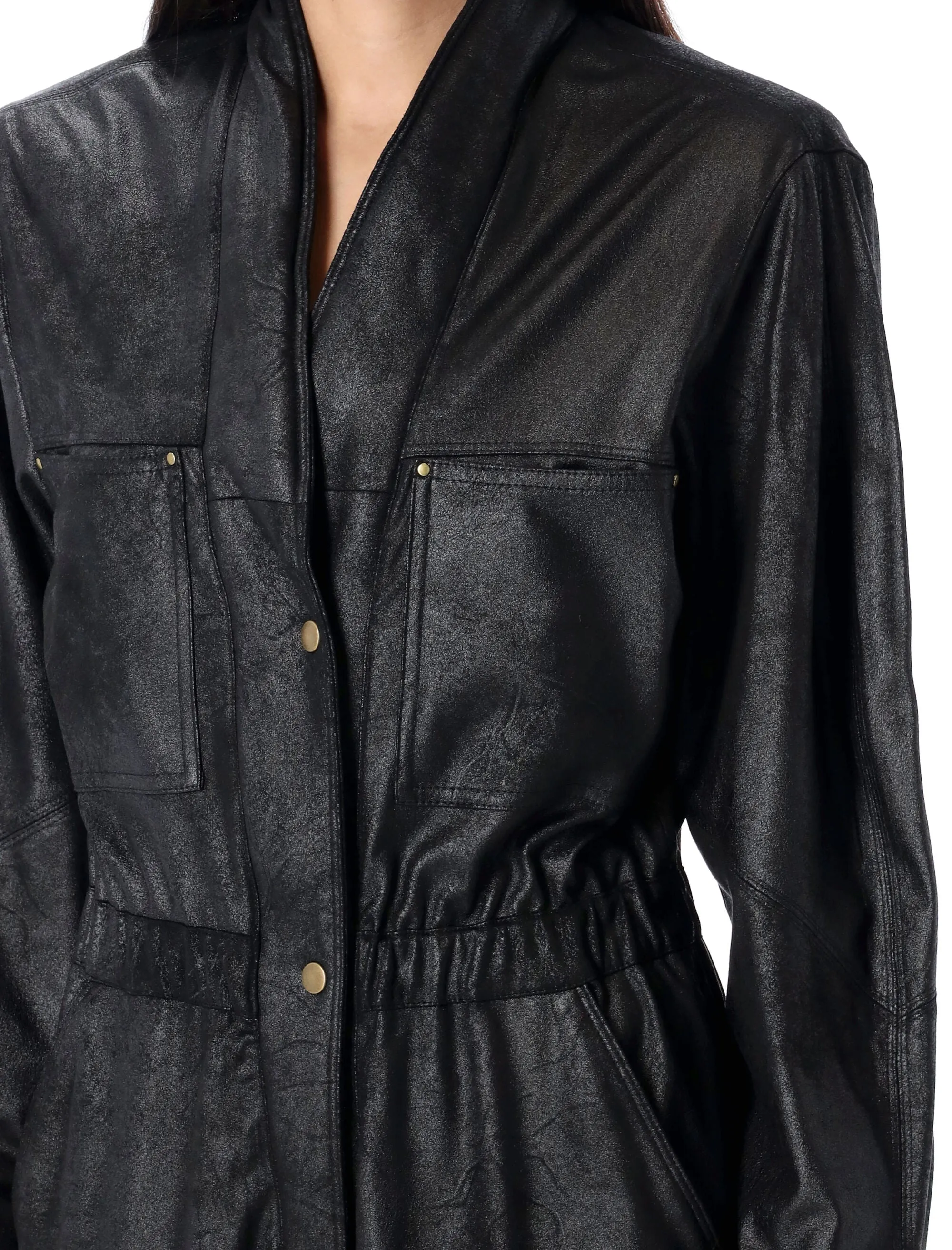 ISABEL MARANT Women's V-Neck Loose Fit Jumpsuit - Size 36