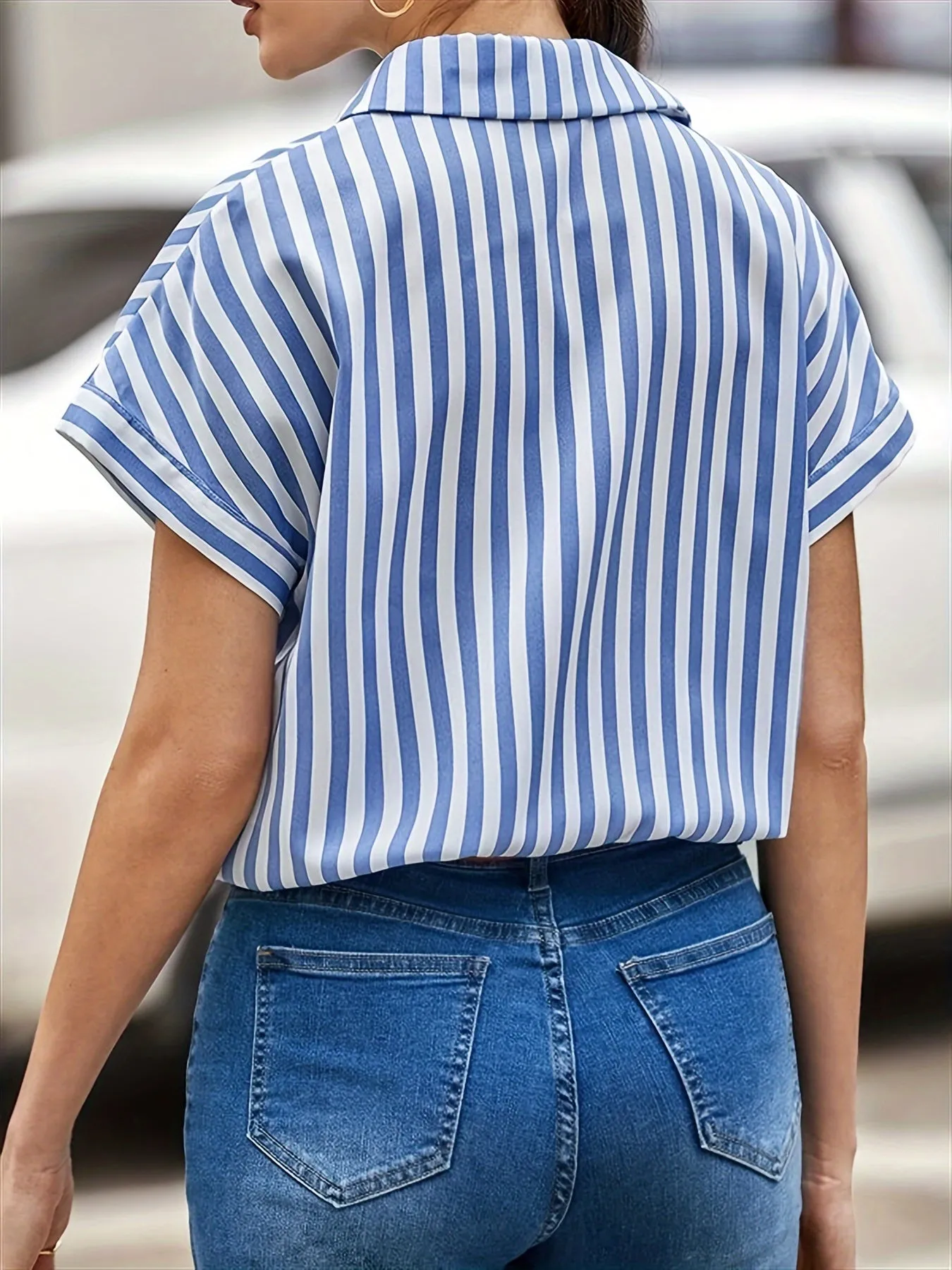 Isla™| Striped Breeze Button Shirt