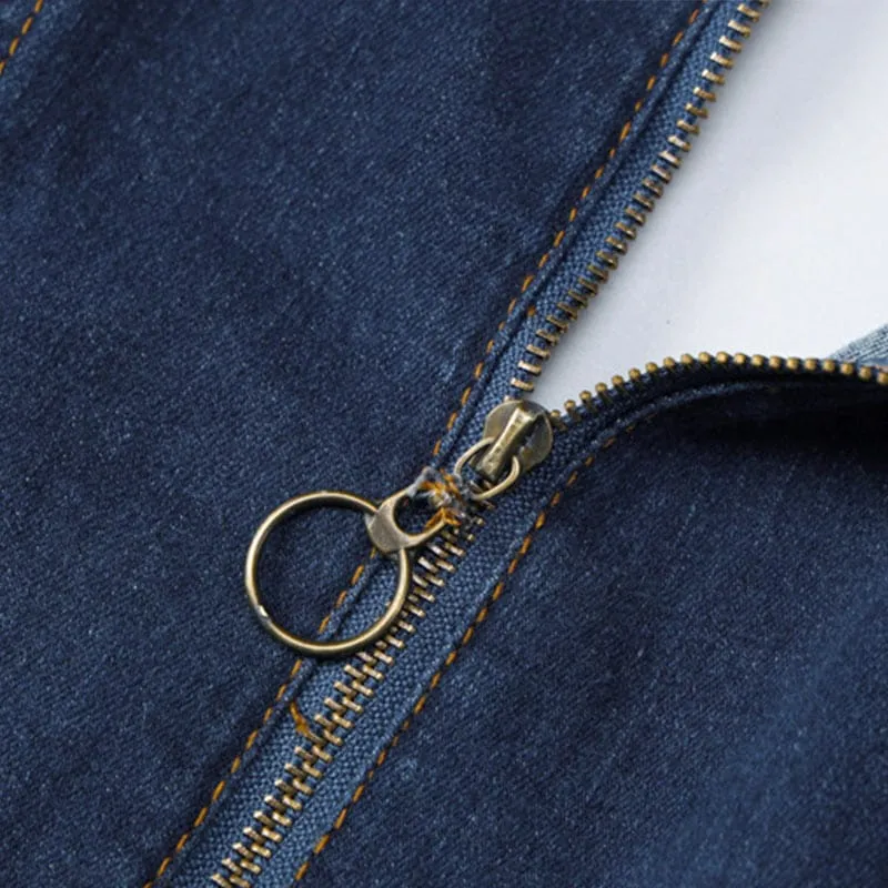 JLucie Backless Heart Denim Jumpsuit