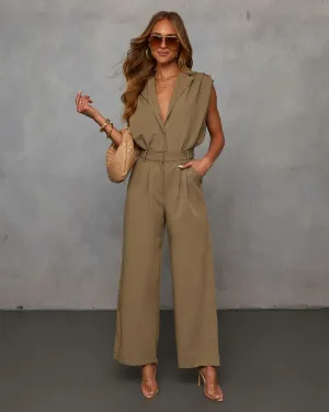 Kason Fitted Waist Utility Jumpsuit