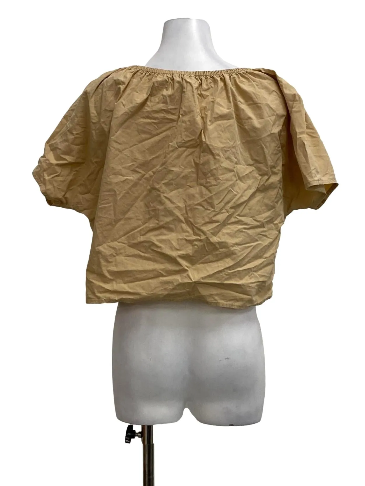 Khaki Round Neck Top OSN