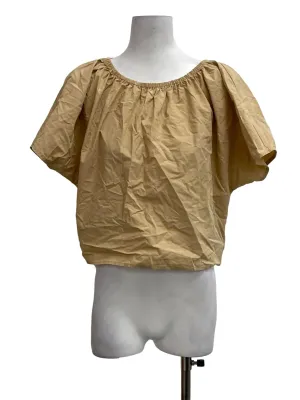 Khaki Round Neck Top OSN