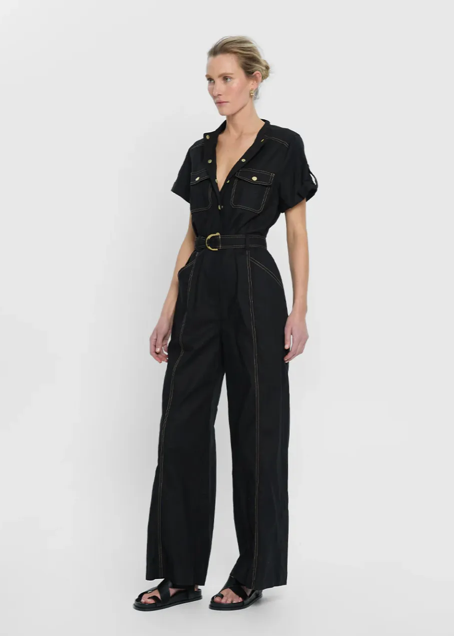 KIVARI Ebony Jumpsuit - Black