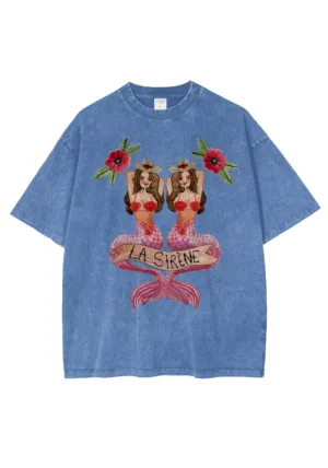 La sirene Oversize Tee - Blue