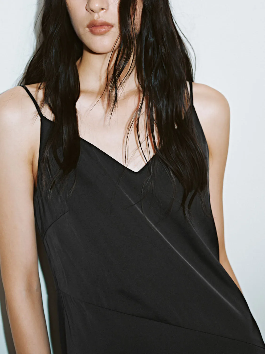 Lace Décor Cami A-Line Dresses
