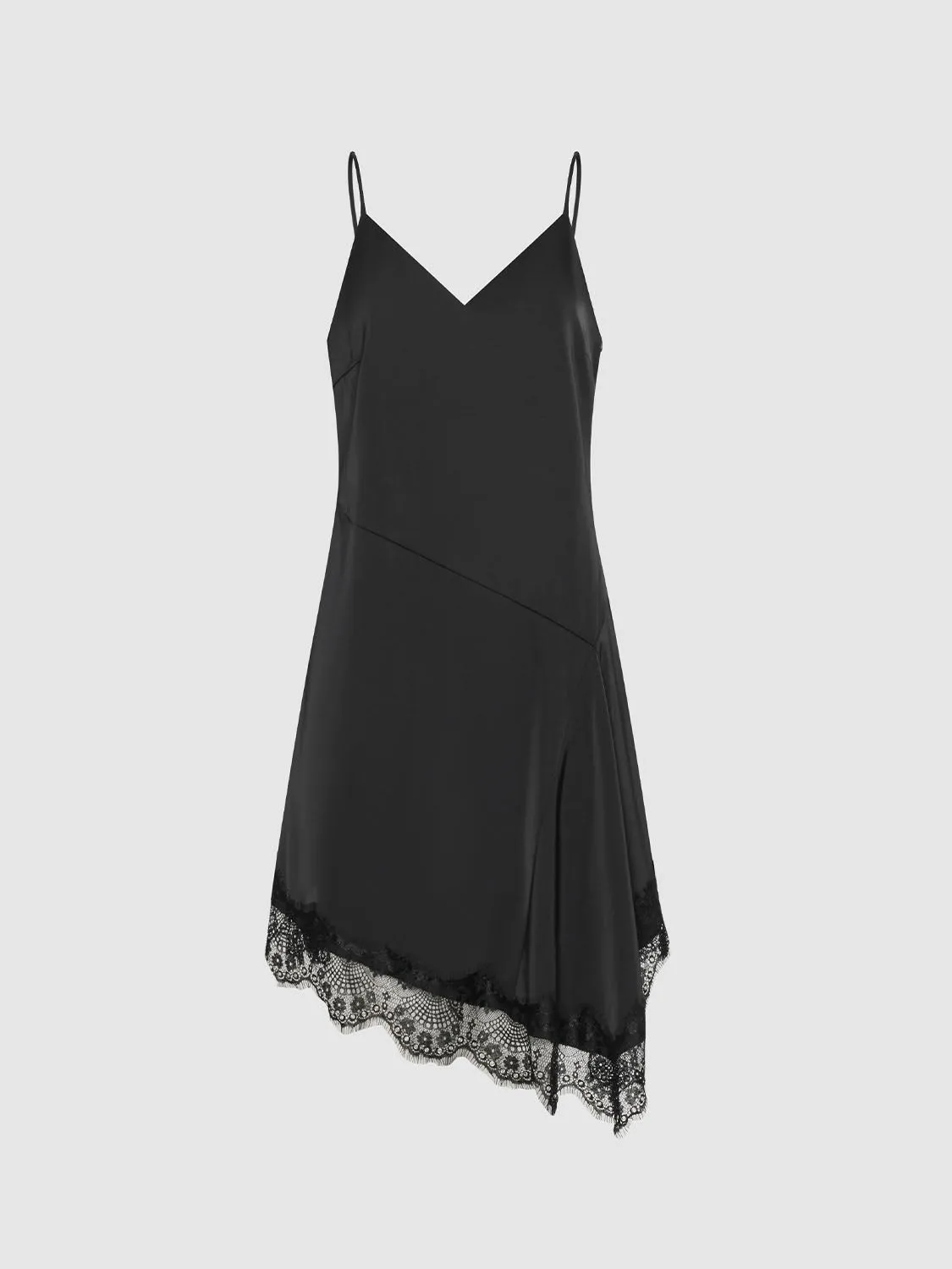 Lace Décor Cami A-Line Dresses