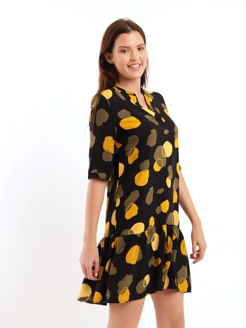 Ladies Drop Hem Shift Dress