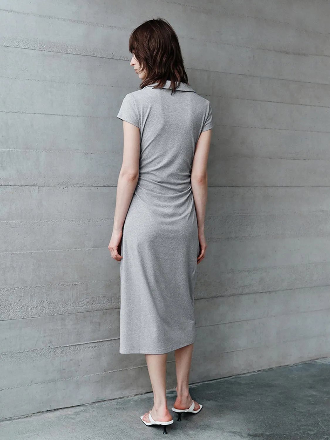 Lapel A-Line Dresses