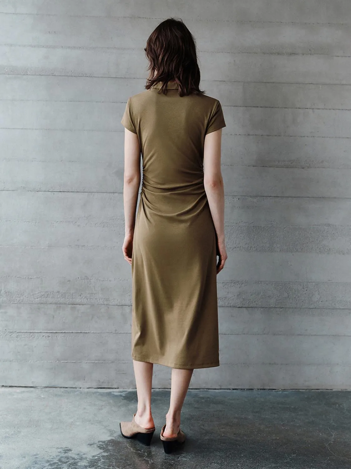 Lapel A-Line Dresses