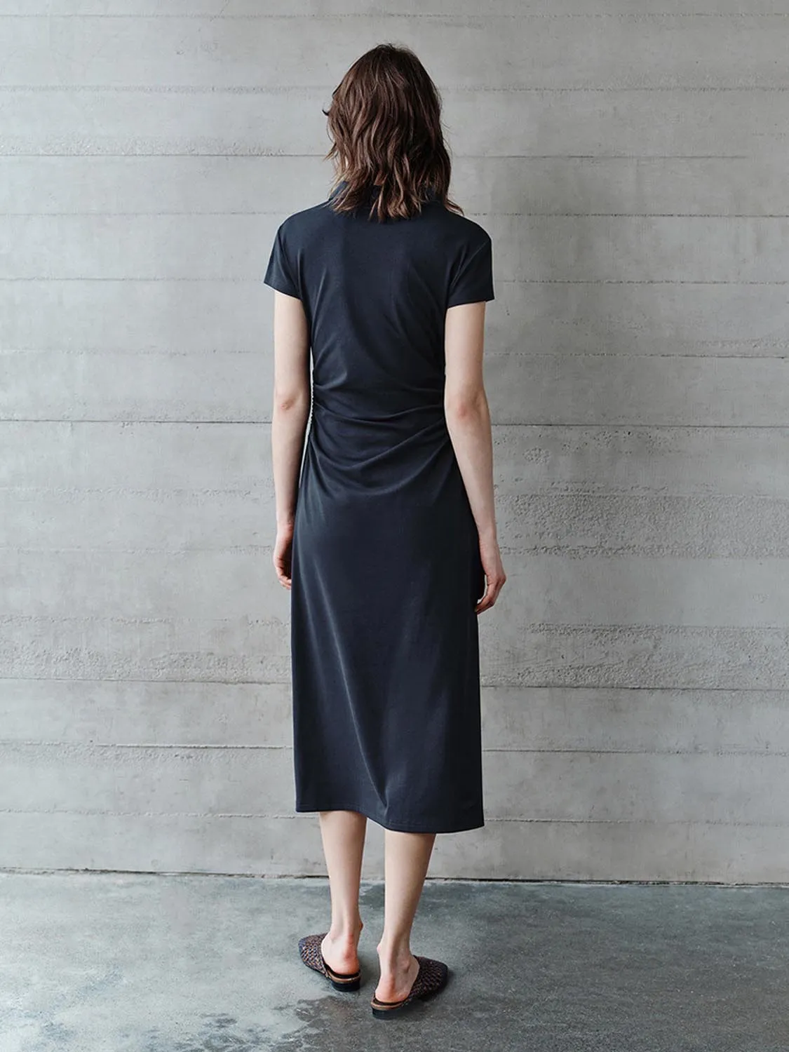 Lapel A-Line Dresses