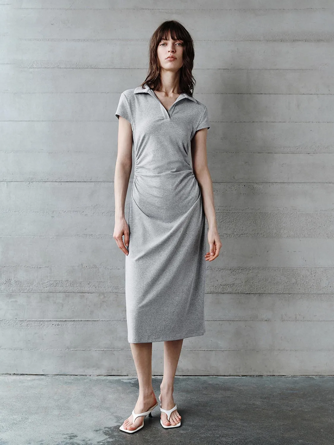 Lapel A-Line Dresses
