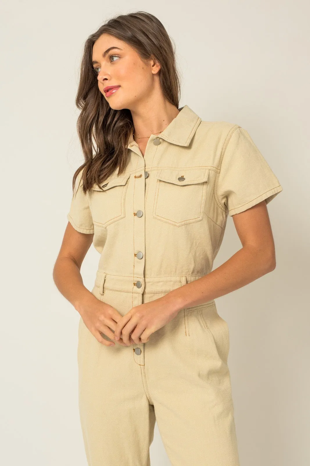 Last Call Denim Jumpsuit